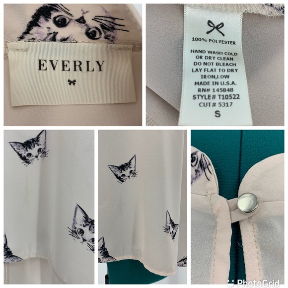 Everly Sleeveless Kitten Mock Neck Blouse, Small - Picture 16 of 16